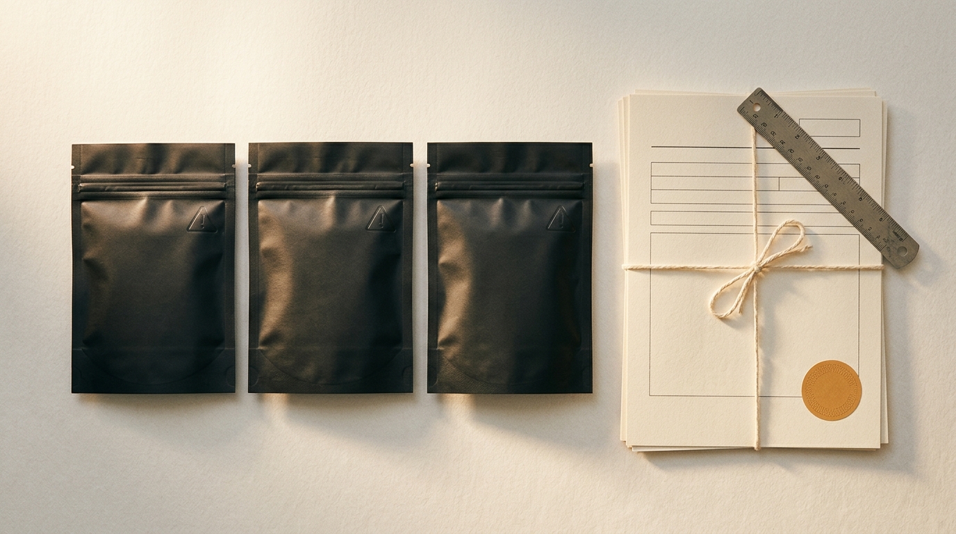 Custom-printed child-resistant packaging pouches certified to ASTM D3475