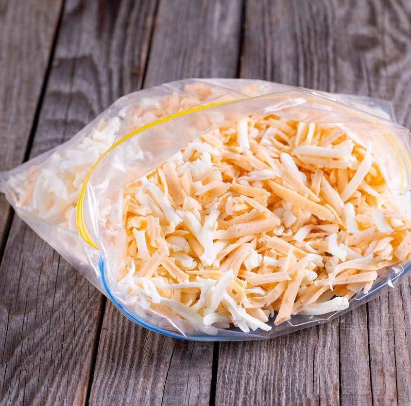 a close up of food on a wooden table