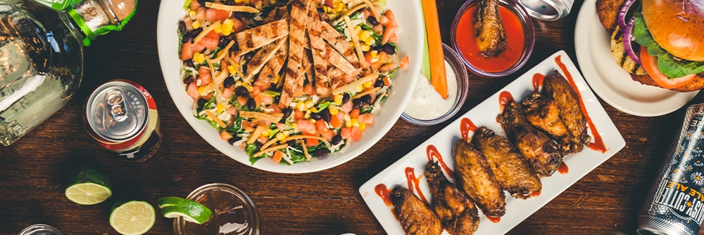 a plate of food on a table